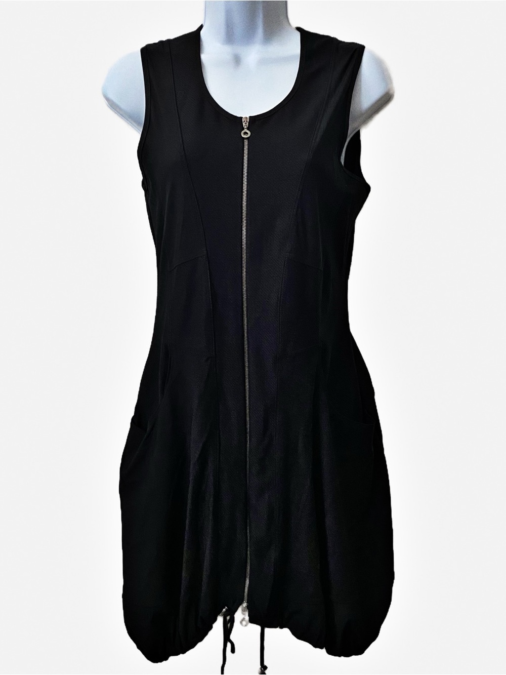 SUN LIGHT Paris Adjustable Bubble Hem Rusched Sports Swim Active Dress Edgy
